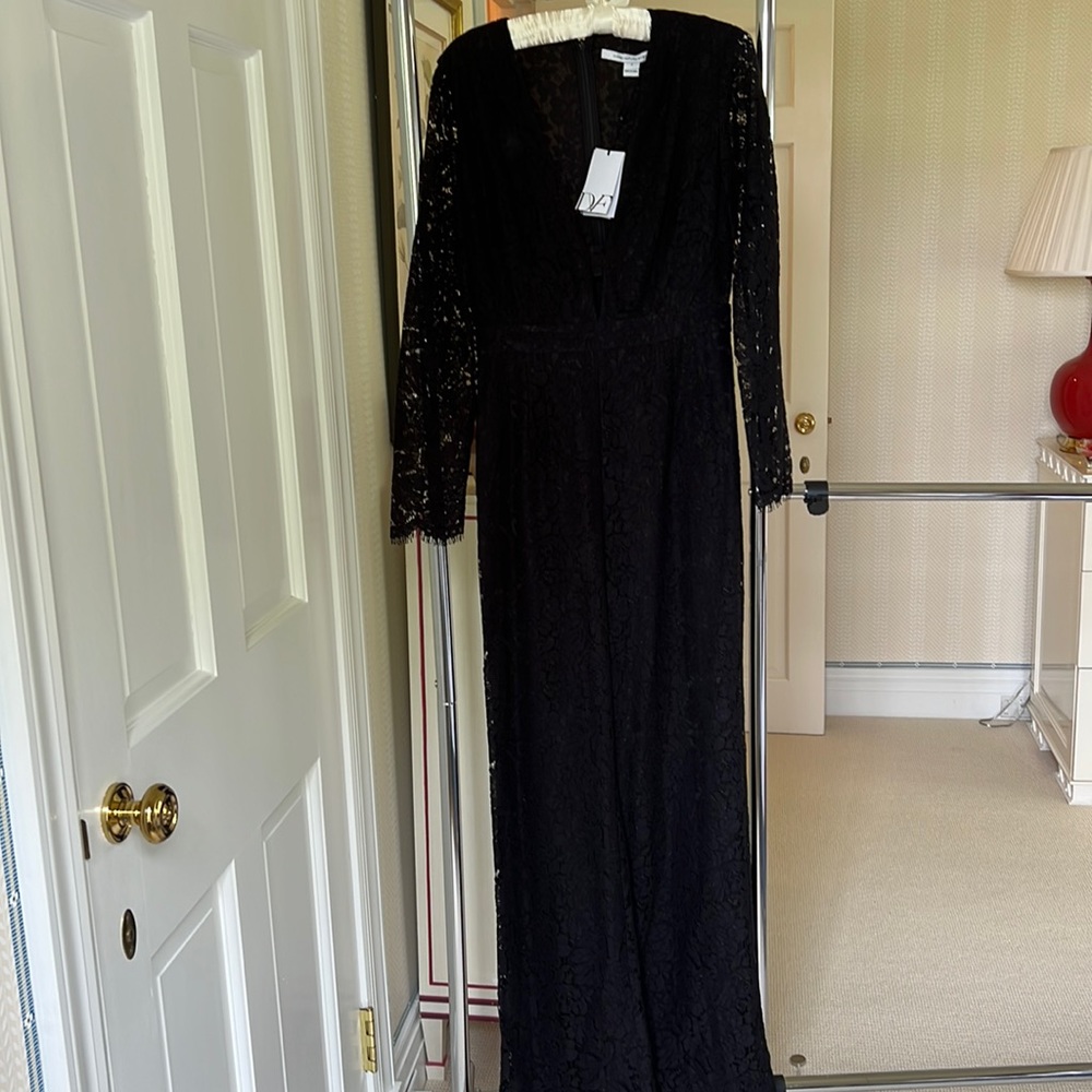 Diane con Furstenberg lace jumpsuit